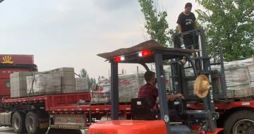 怀化 黄金麻冰裂纹，地铺石装车