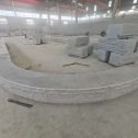 怀化 芝麻白异形坐凳，自然面光面弧形加工