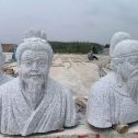 怀化 白麻花岗岩石材人物立体雕刻