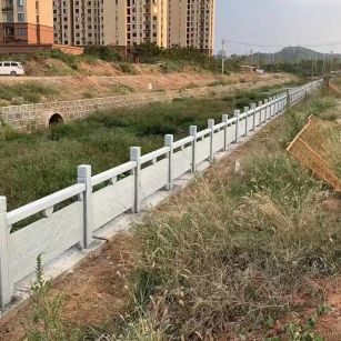 怀化 白麻河道栏杆效果展示图