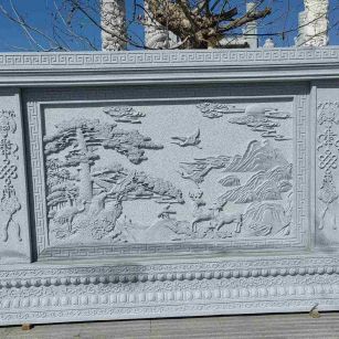 怀化 芝麻白大型照壁，屏风，影壁