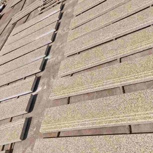 怀化 黄金麻花岗岩光面楼梯踏步