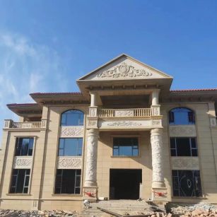 怀化 黄金麻花岗岩别墅外墙干挂