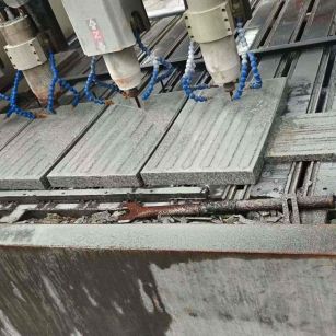 怀化 芝麻白花岗岩荔枝面盲道雕刻