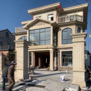 怀化 黄金麻花岗岩荔枝面别墅外墙干挂私家专属