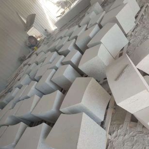 怀化 白麻花岗岩异形坐凳