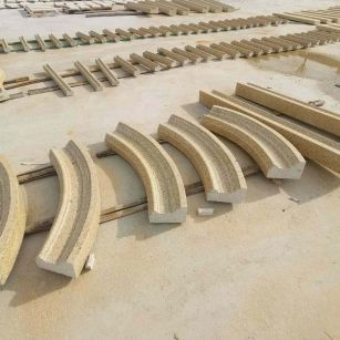 怀化 黄金麻花岗岩别墅线条