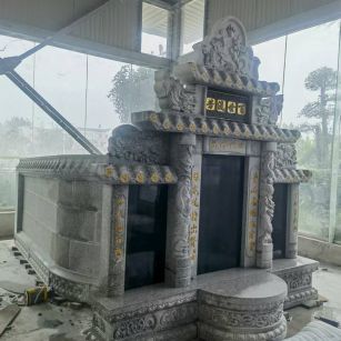 怀化 芝麻白墓碑效果展示图