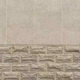 怀化 黄金麻自然面蘑菇石配荔枝面干挂