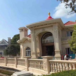 怀化 黄金麻花岗岩欧式别墅