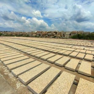 怀化 黄金麻荔枝面花岗岩石材地铺石防护中