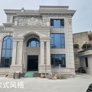 怀化 白麻花岗岩别墅外墙干挂