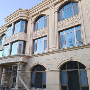 怀化 黄金麻花岗岩别墅外墙干挂