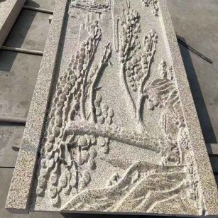 怀化 黄金麻雕刻板浮雕迎客松