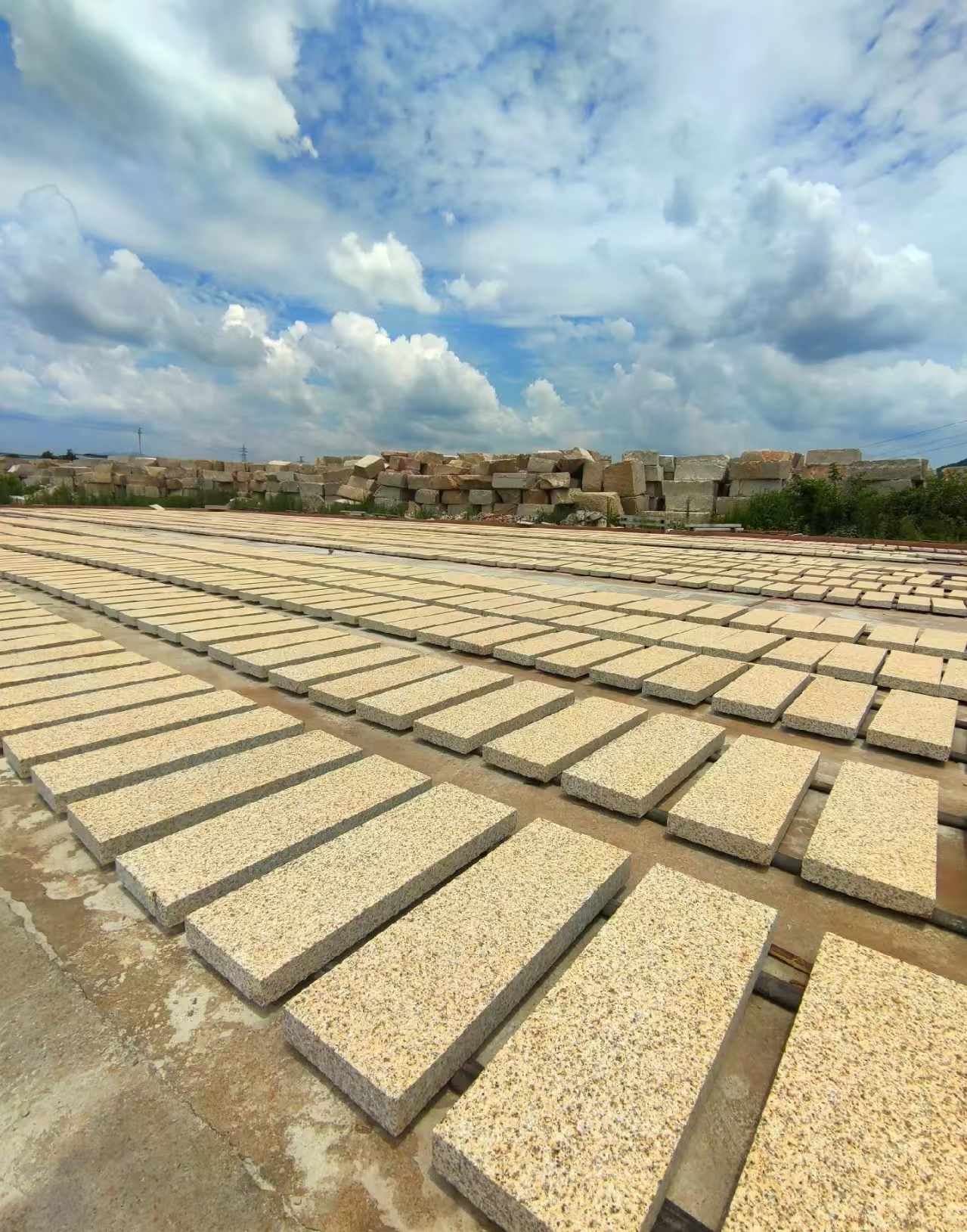 怀化 黄金麻荔枝面花岗岩石材地铺石防护中