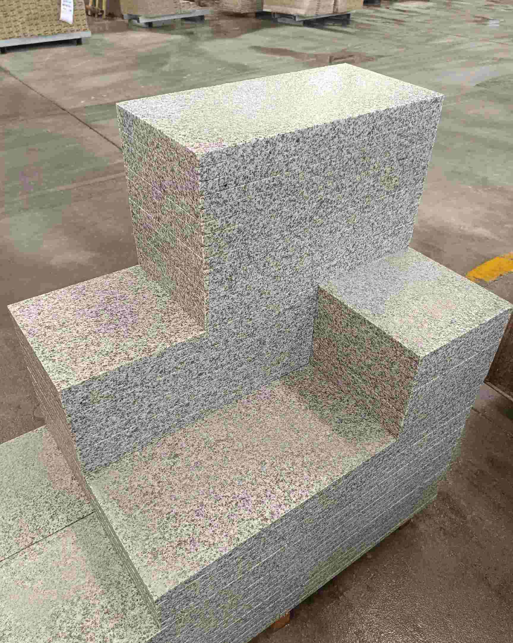 怀化 白麻花岗岩荔枝面地铺石