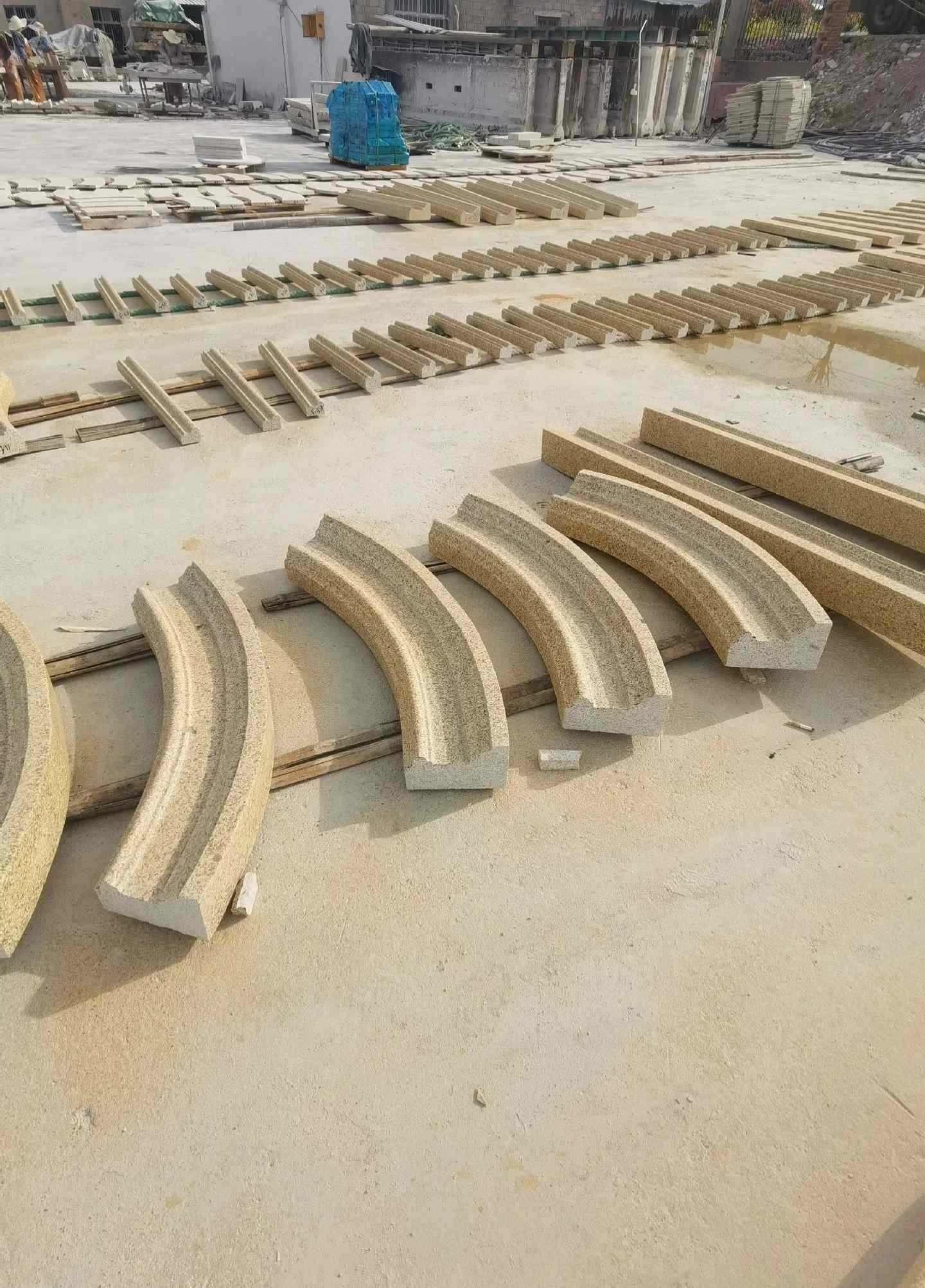 怀化 黄金麻花岗岩别墅线条