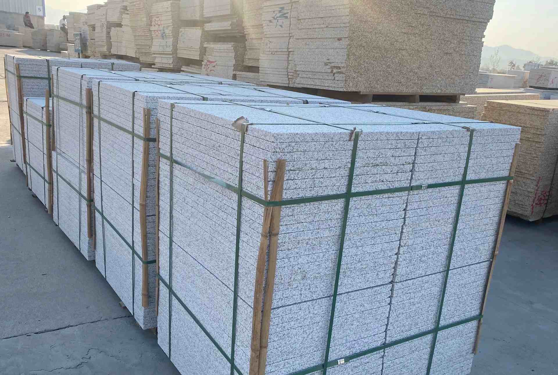 怀化 白麻花岗岩荔枝面地铺石