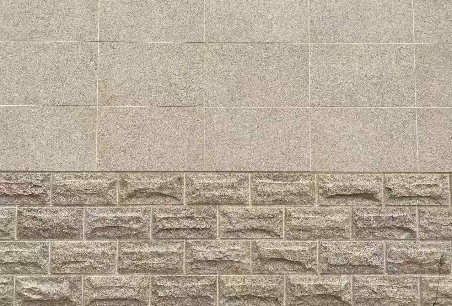 怀化 黄金麻自然面蘑菇石配荔枝面干挂