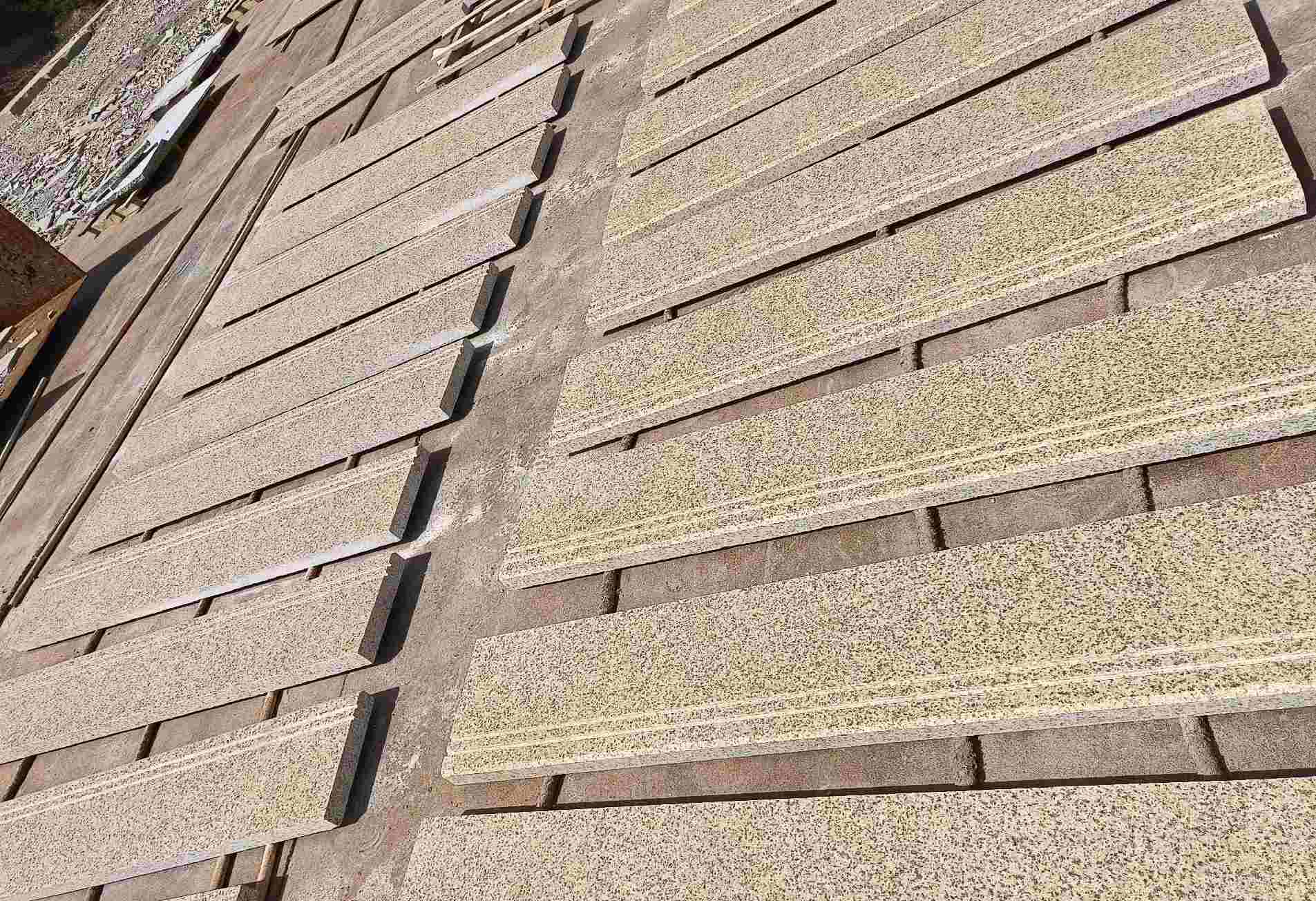 怀化 黄金麻花岗岩光面楼梯踏步