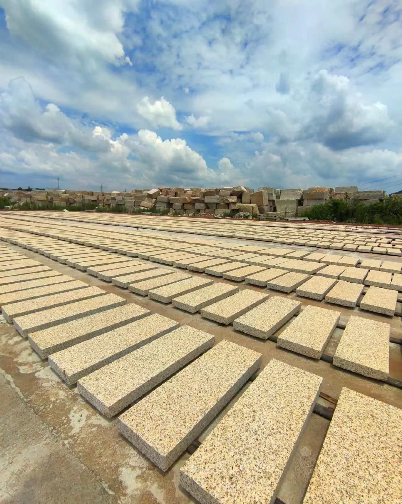 怀化 黄金麻花岗岩荔枝面地铺石防护中