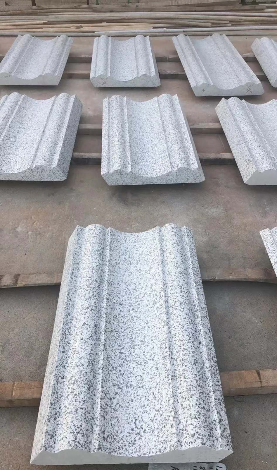 怀化 白麻花岗岩光面别墅线条