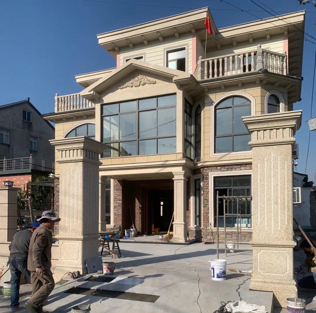 怀化 黄金麻花岗岩荔枝面别墅外墙干挂私家专属